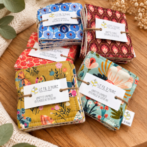 Lingettes lavables en coton bio