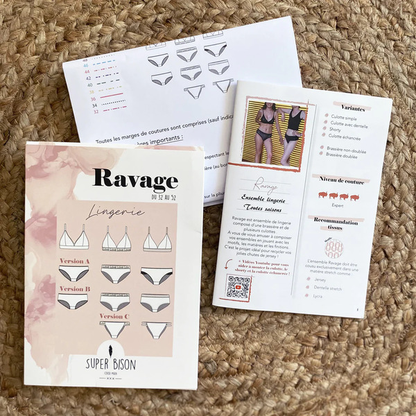 Patron Lingerie Femme Ravage