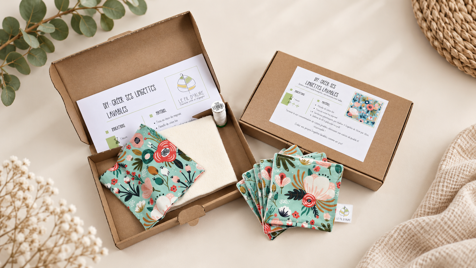 Kit DIY lingettes lavables
